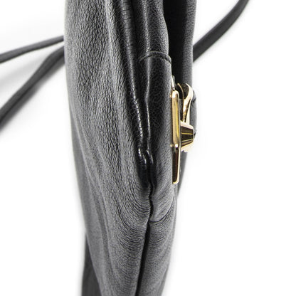 Balenciaga Metallic Edge Envelope Clutch Crossbody Black Grain Calfskin Leather — view 7