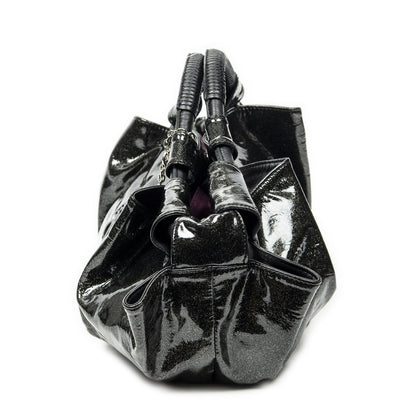 Loewe Large Airbrisa Hobo Metallic Black Patent Leather — view 3