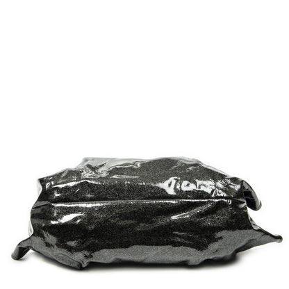 Loewe Large Airbrisa Hobo Metallic Black Patent Leather — view 6
