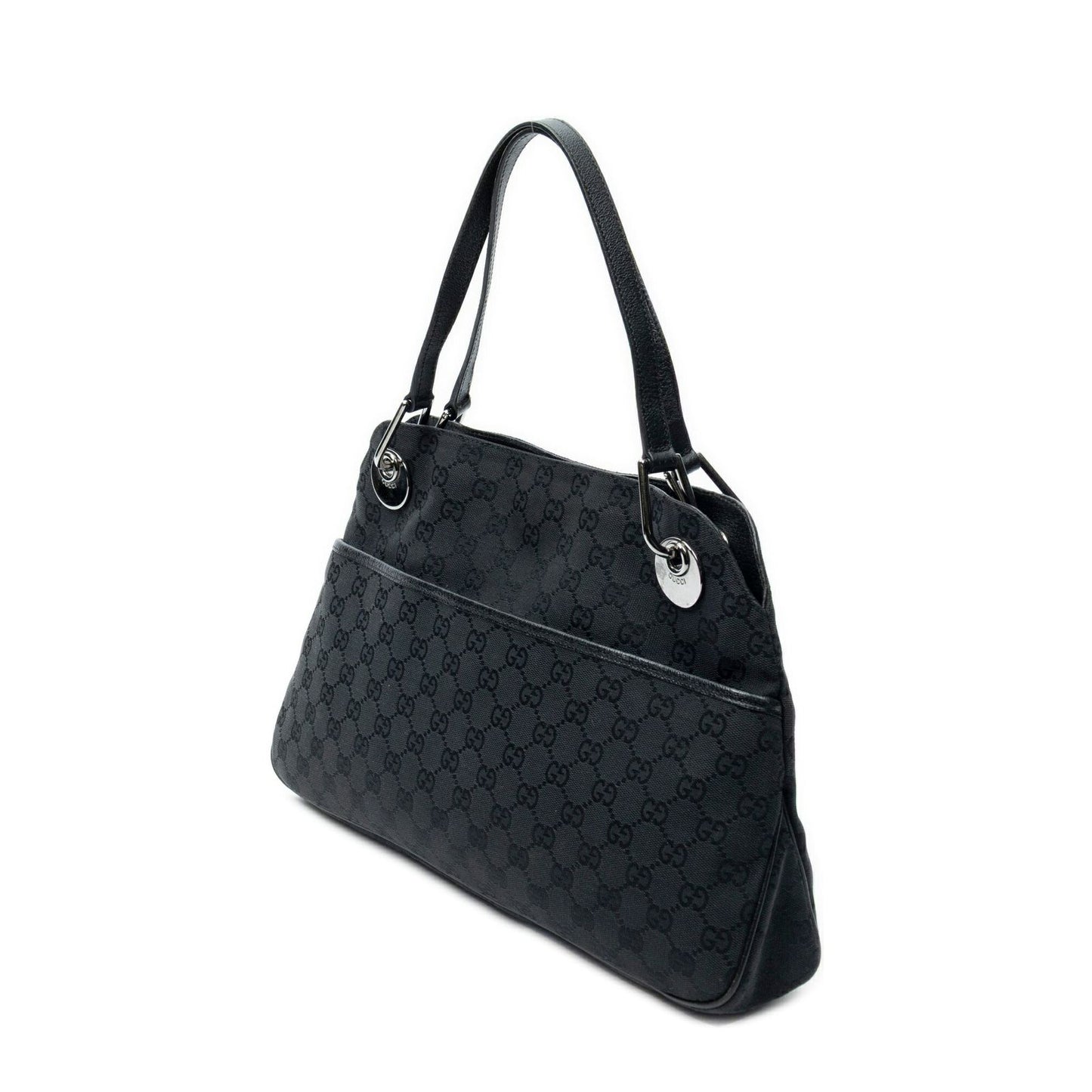 Gucci Medium Eclipse Tote Black GG Canvas — view 2