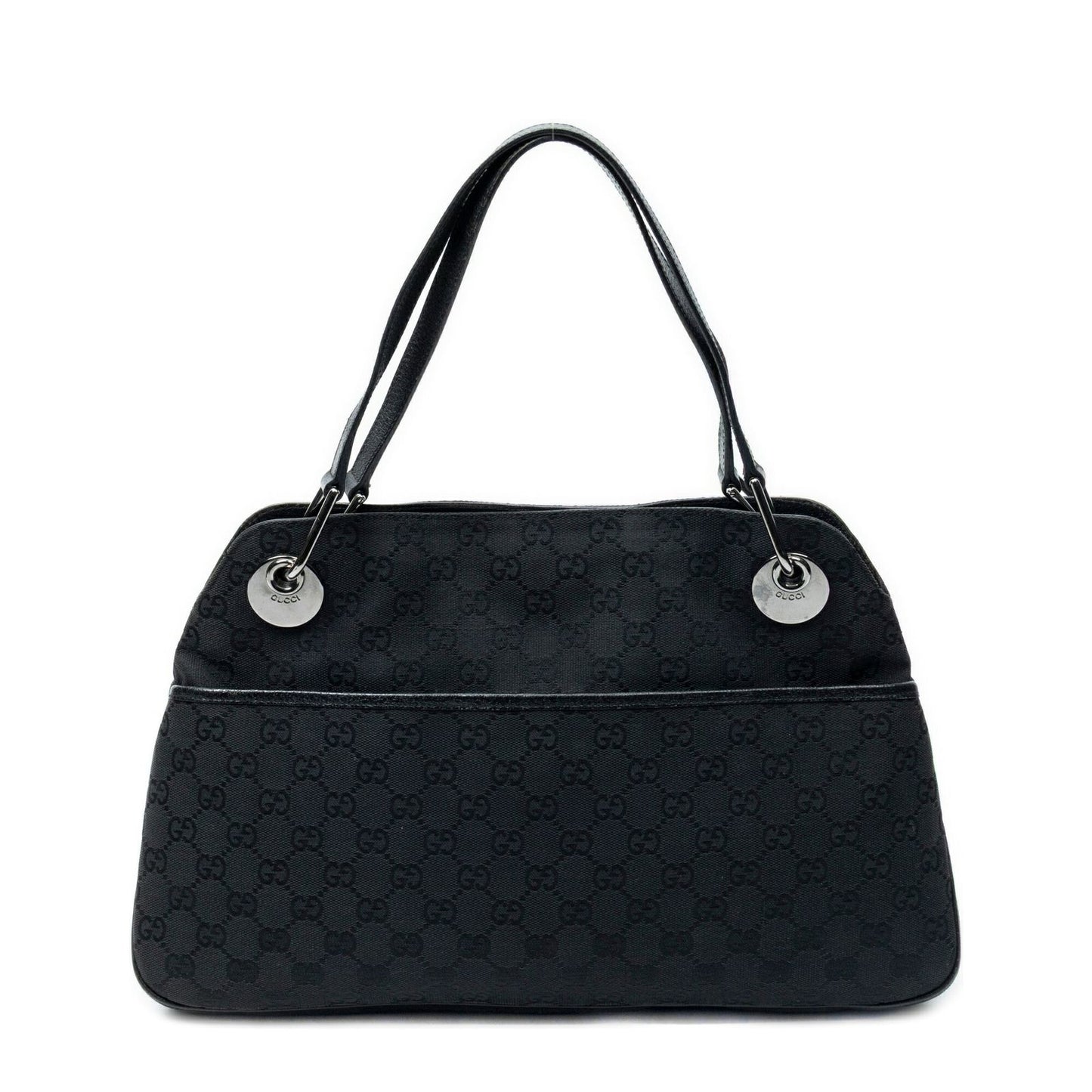 Gucci Medium Eclipse Tote Black GG Canvas