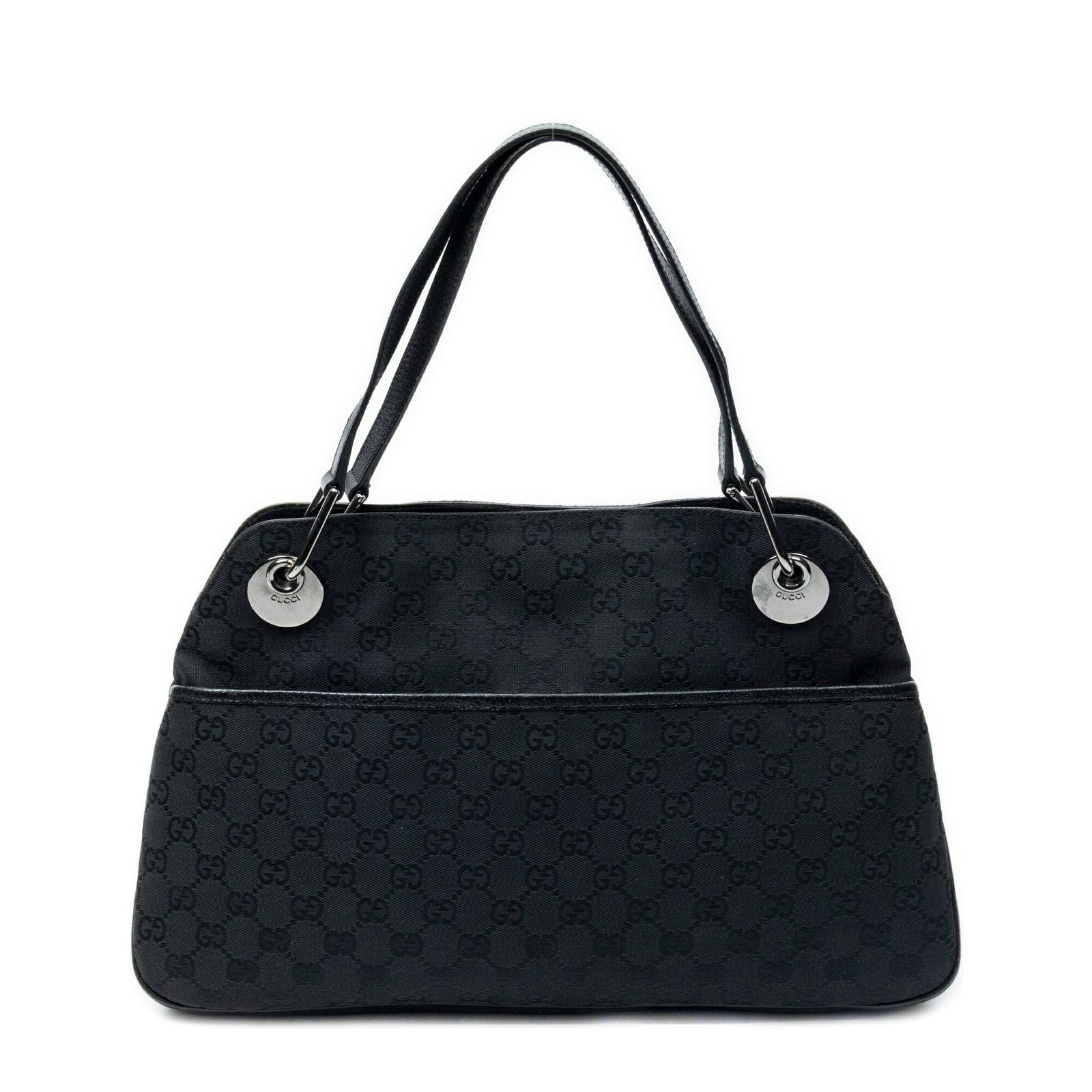 Gucci Medium Eclipse Tote Black GG Canvas