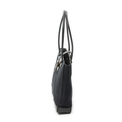 Gucci g Buckle Logo Open Tote Black Canvas — view 3