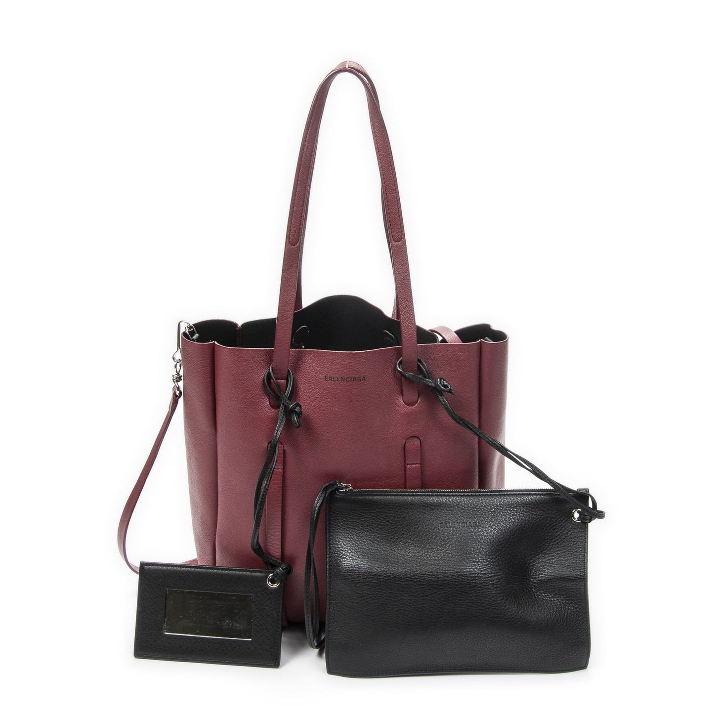 Balenciaga Everyday Tote Burgundy Calfskin Leather
