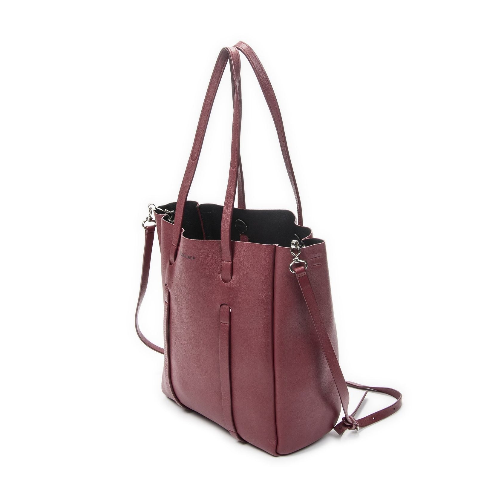 Balenciaga Everyday Tote Burgundy Calfskin Leather — view 2