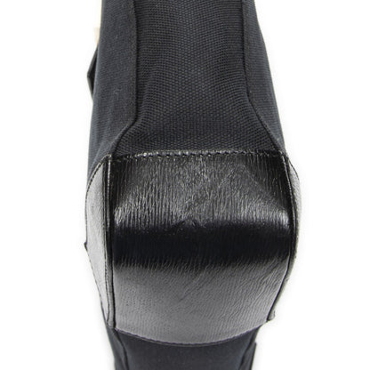 Gucci g Buckle Logo Open Tote Black Canvas — view 8