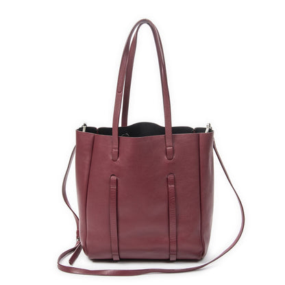 Balenciaga Everyday Tote Burgundy Calfskin Leather — view 5