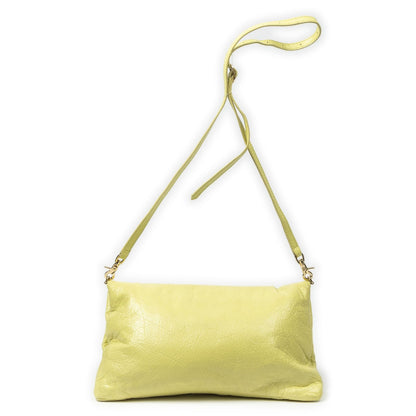 Balenciaga Envelope Clutch Crossbody Light Green Distressed Calfskin Leather — view 5