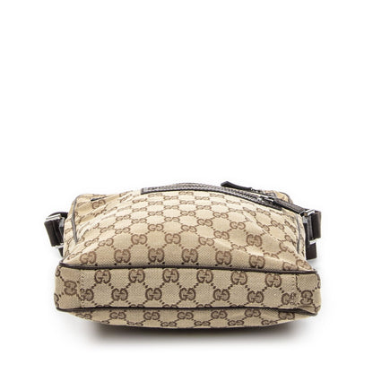Gucci Front Pocket Messenger Bag Dark Brown GG Canvas — view 6
