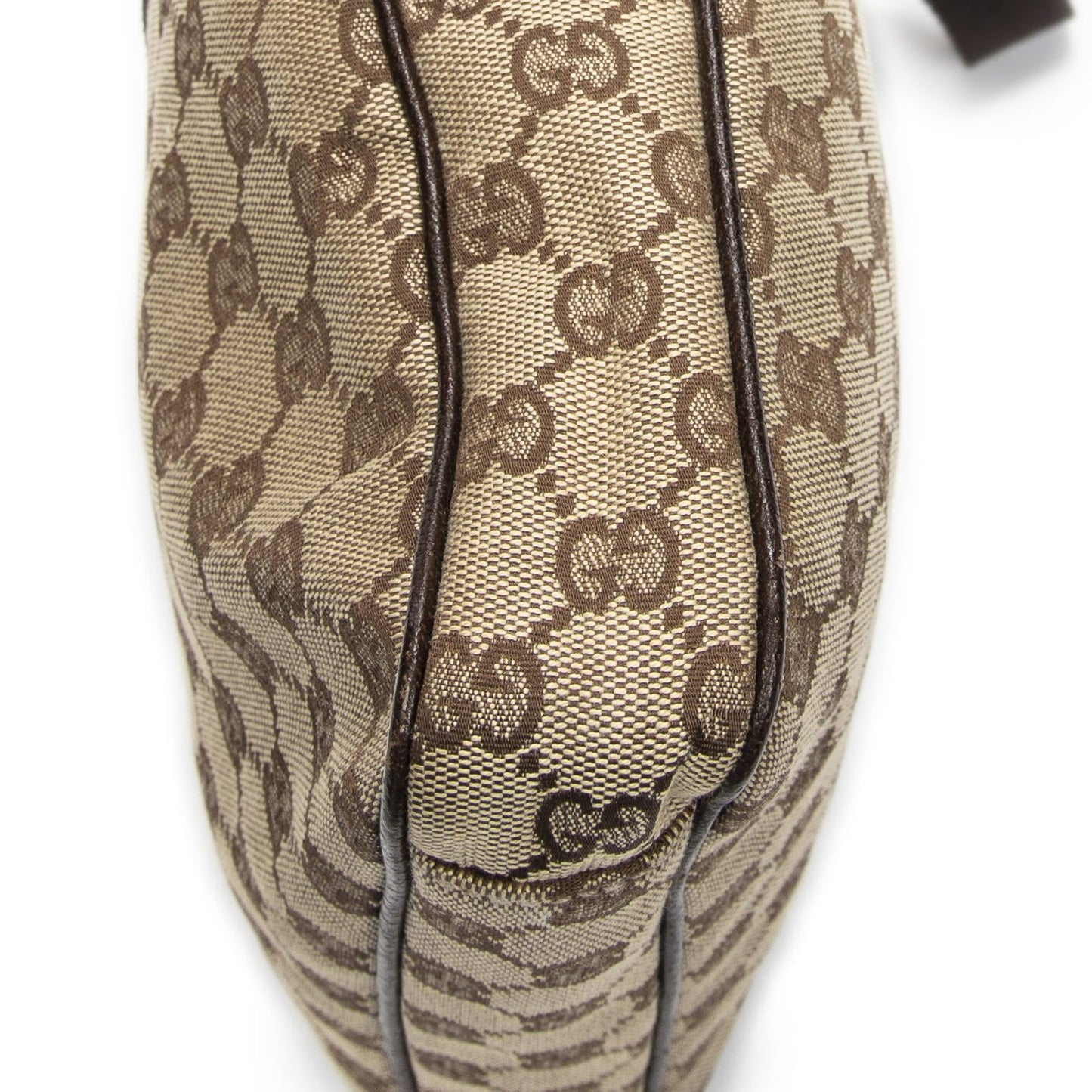 Gucci Front Pocket Messenger Bag Dark Brown GG Canvas — view 8