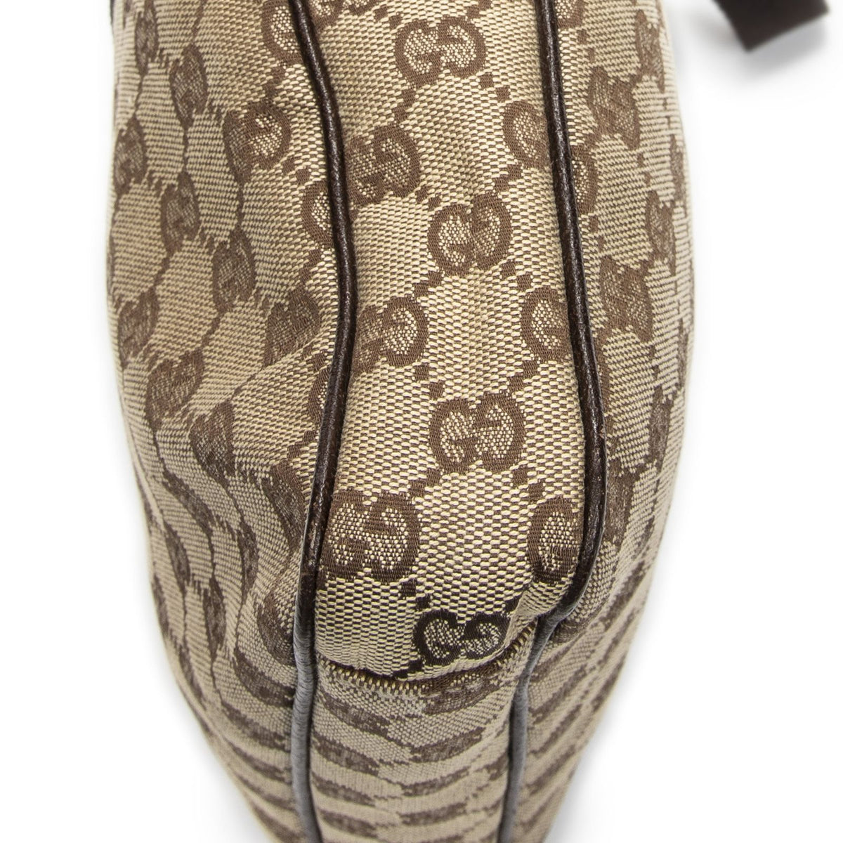 Gucci Front Pocket Messenger Bag Dark Brown GG Canvas — view 8