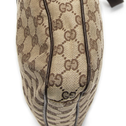 Gucci Front Pocket Messenger Bag Dark Brown GG Canvas — view 8