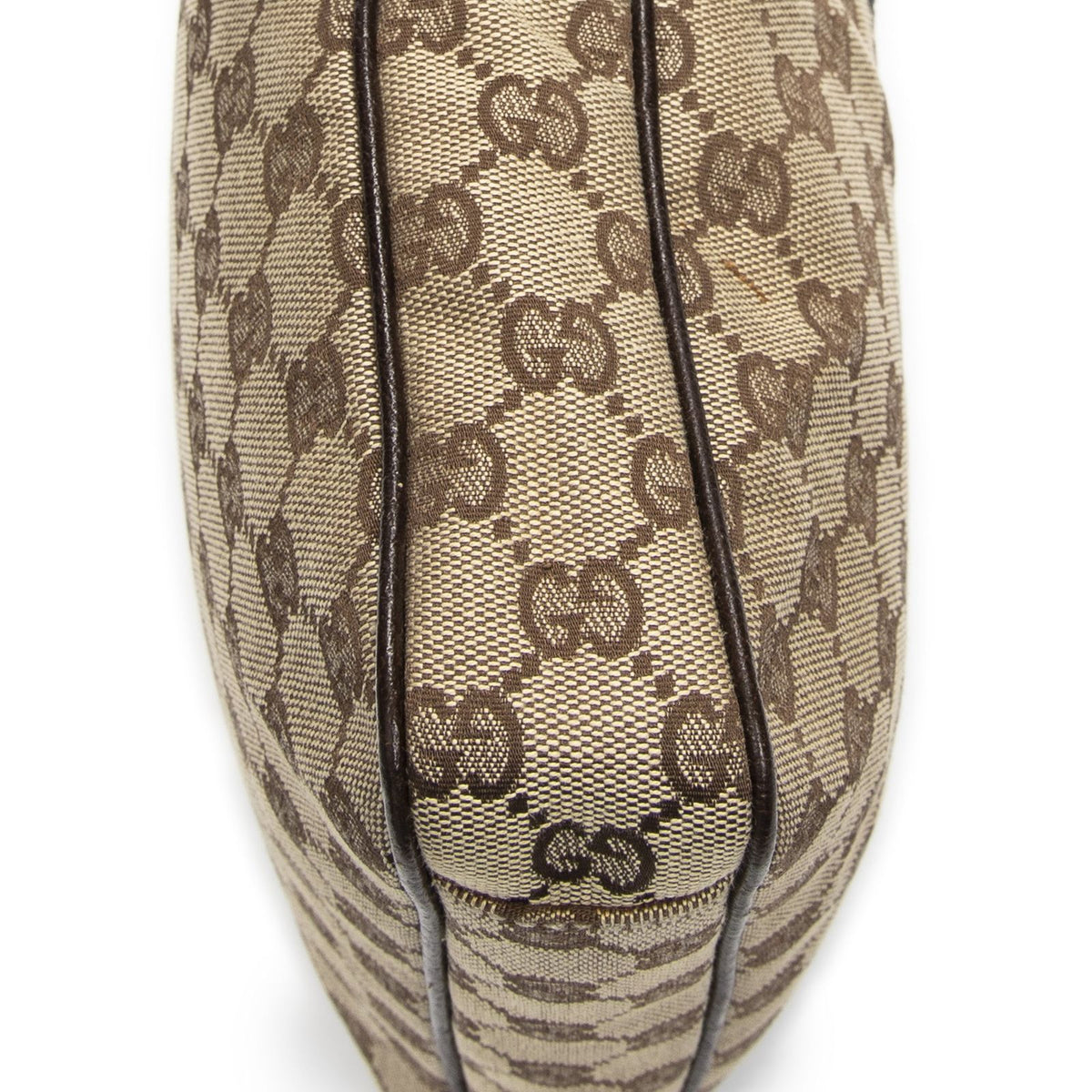 Gucci Front Pocket Messenger Bag Dark Brown GG Canvas — view 7