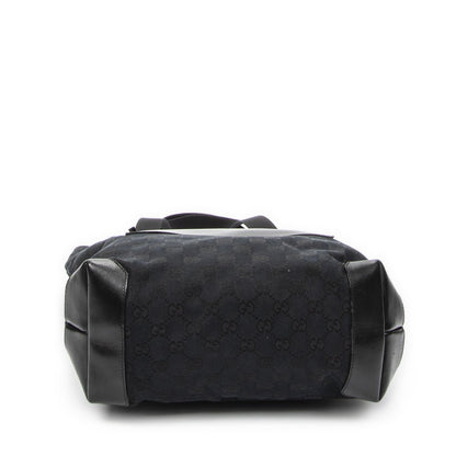 Gucci Front Pocket Zip Tote Black GG Canvas — view 6