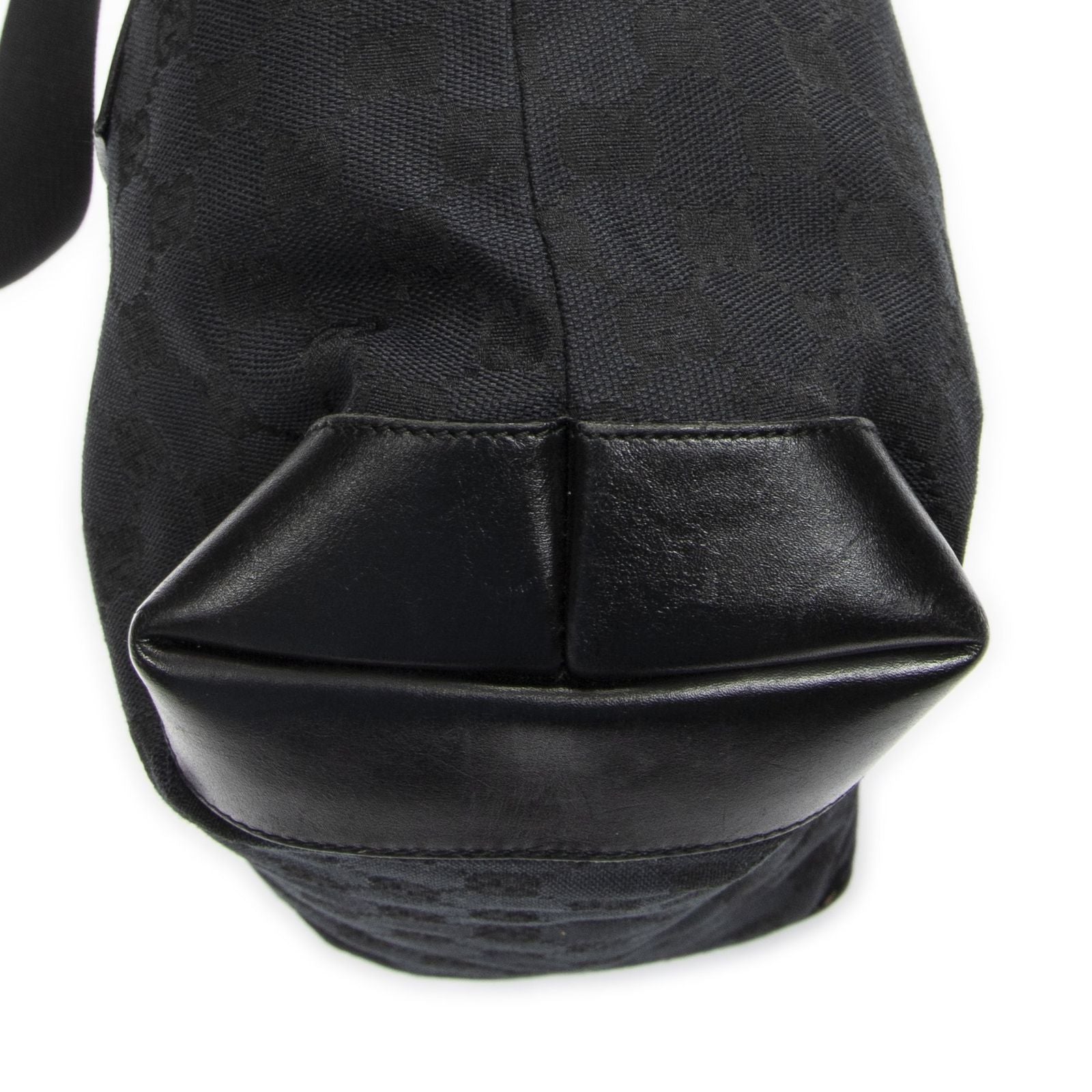 Gucci Front Pocket Zip Tote Black GG Canvas — view 8