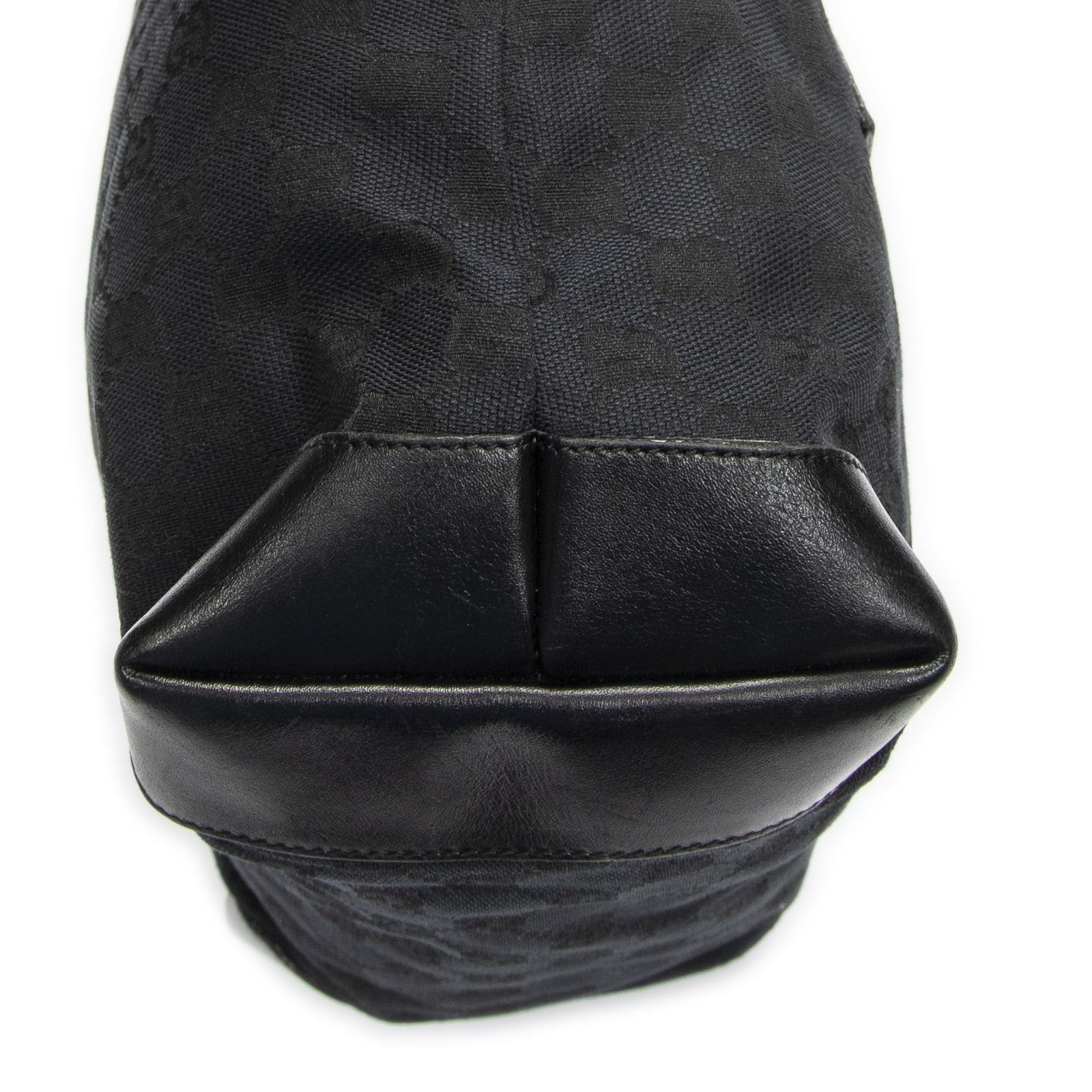 Gucci Front Pocket Zip Tote Black GG Canvas — view 7