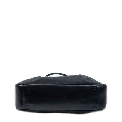 Gucci Rectangle Open Tote Black GG Canvas — view 6