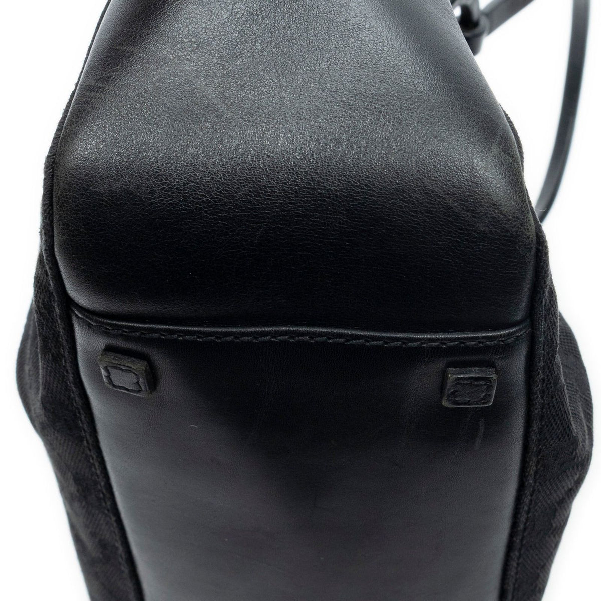 Gucci Rectangle Open Tote Black GG Canvas — view 7