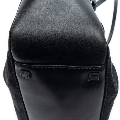 Gucci Rectangle Open Tote Black GG Canvas — view 7