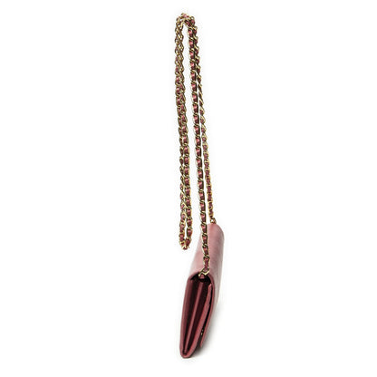 Prada Wallet on Chain Clutch Pink Saffiano Leather — view 4
