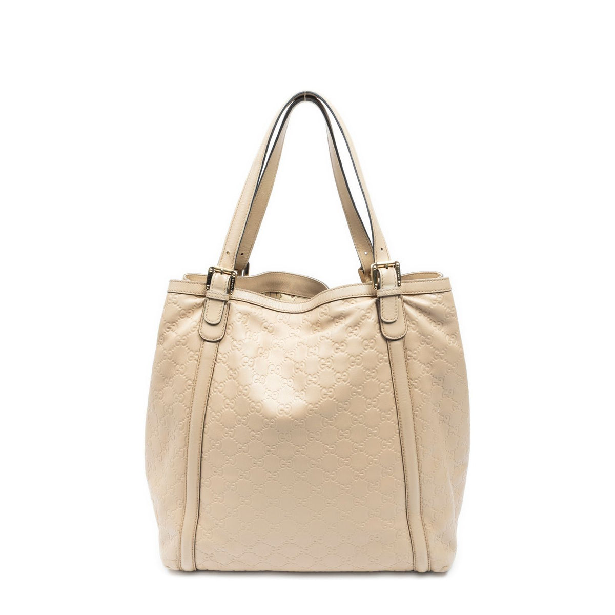 Gucci Large Britt Tote Beige Guccissima — view 5