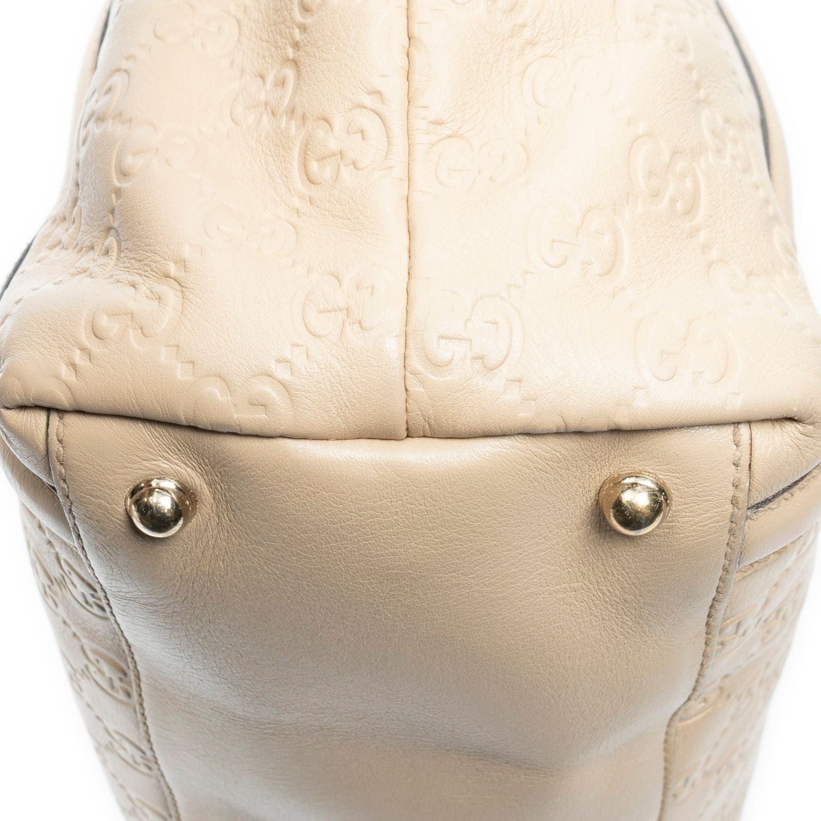 Gucci Large Britt Tote Beige Guccissima — view 8