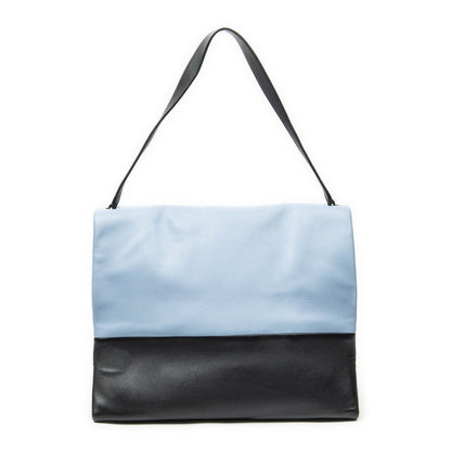 Celine All Soft Bag Light Blue Black Beige Calfskin Leather — view 5