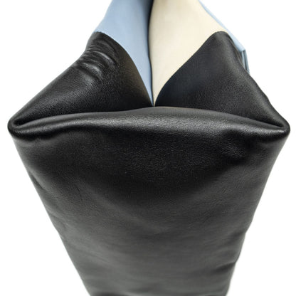 Celine All Soft Bag Light Blue Black Beige Calfskin Leather — view 7