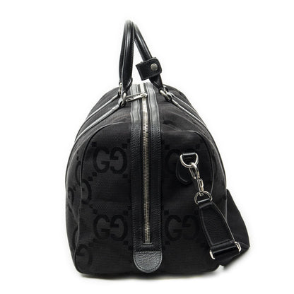 Gucci Convertible Duffle Black Jumbo GG Canvas — view 3
