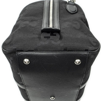 Gucci Convertible Duffle Black Jumbo GG Canvas — view 7