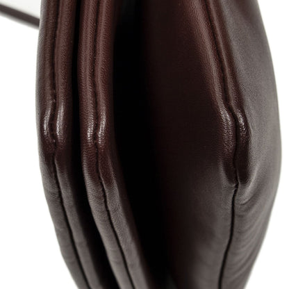 Celine Small Trio Crossbody Burgundy Calfskin Leather — view 7