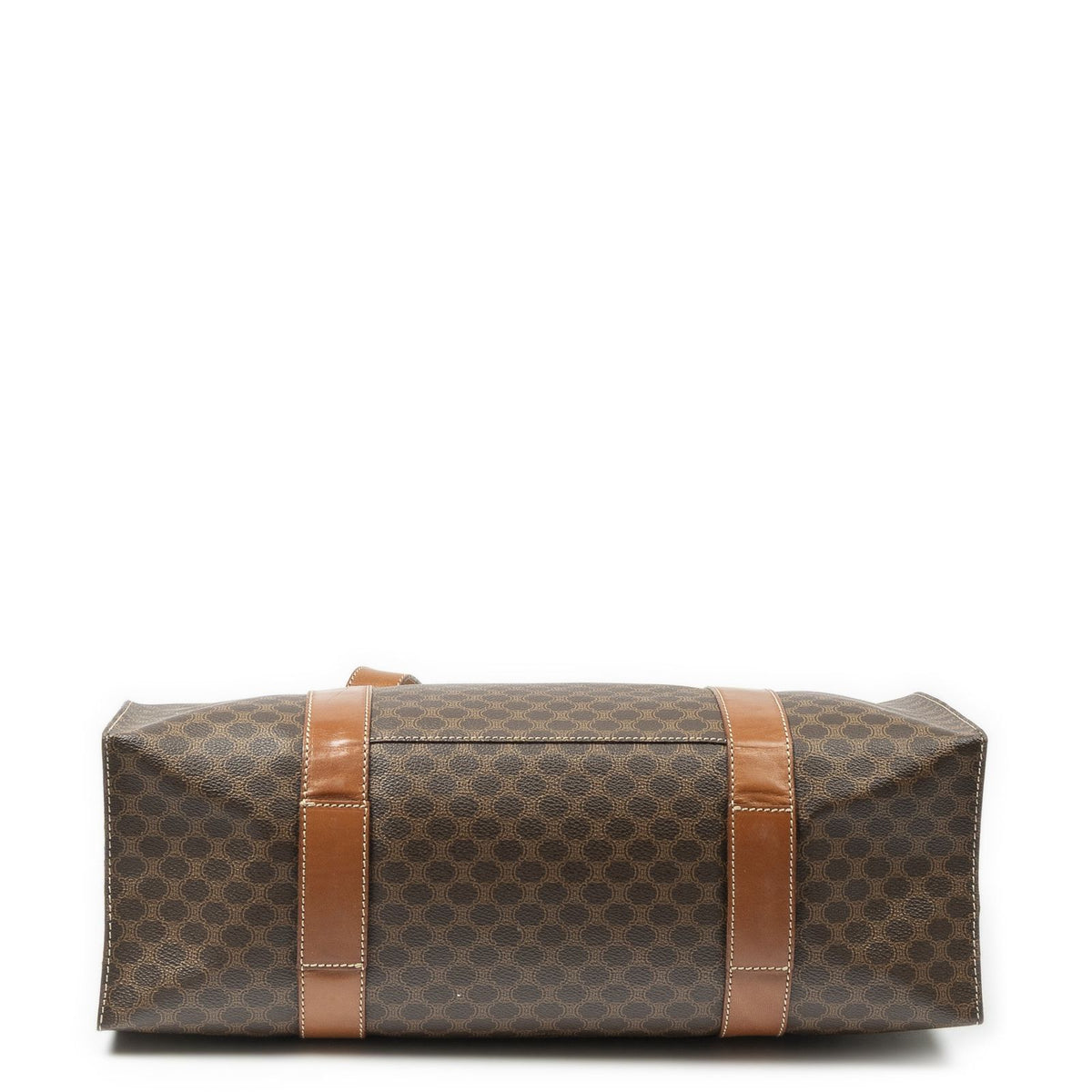 Celine Zip Shopping Tote Brown Beige Macadam Canvas — view 6