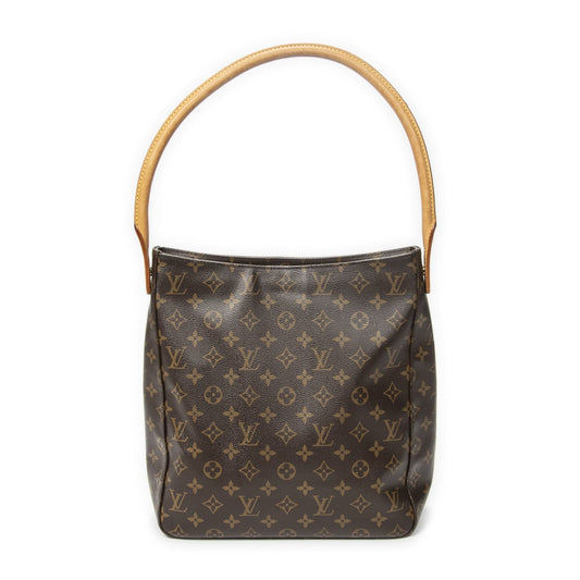 Louis Vuitton Looping Brown Monogram Canvas Shoulder Bag