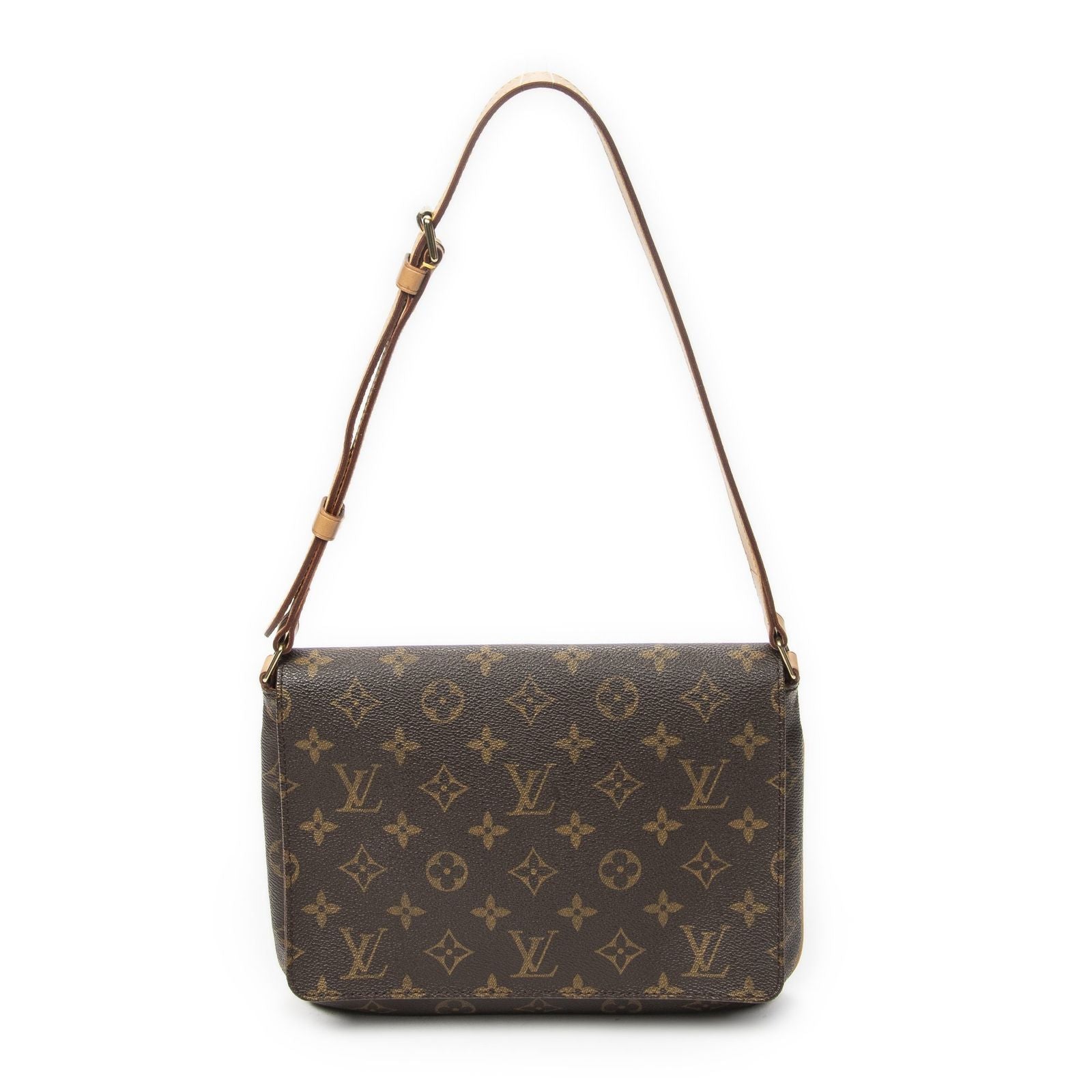 Louis Vuitton Musette Tango Brown Monogram Canvas Crossbody