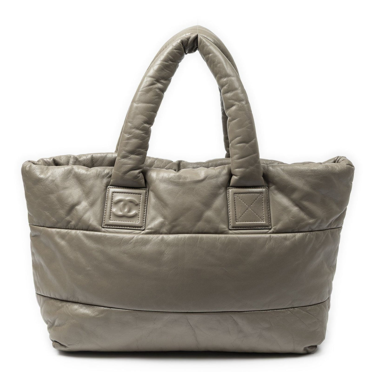 Chanel Medium Coco Cocoon Reversible Tote Gray Quilted Lambskin Leather