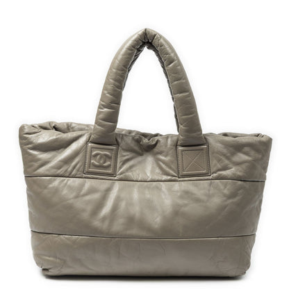 Chanel Medium Coco Cocoon Reversible Tote Gray Quilted Lambskin Leather — view 5