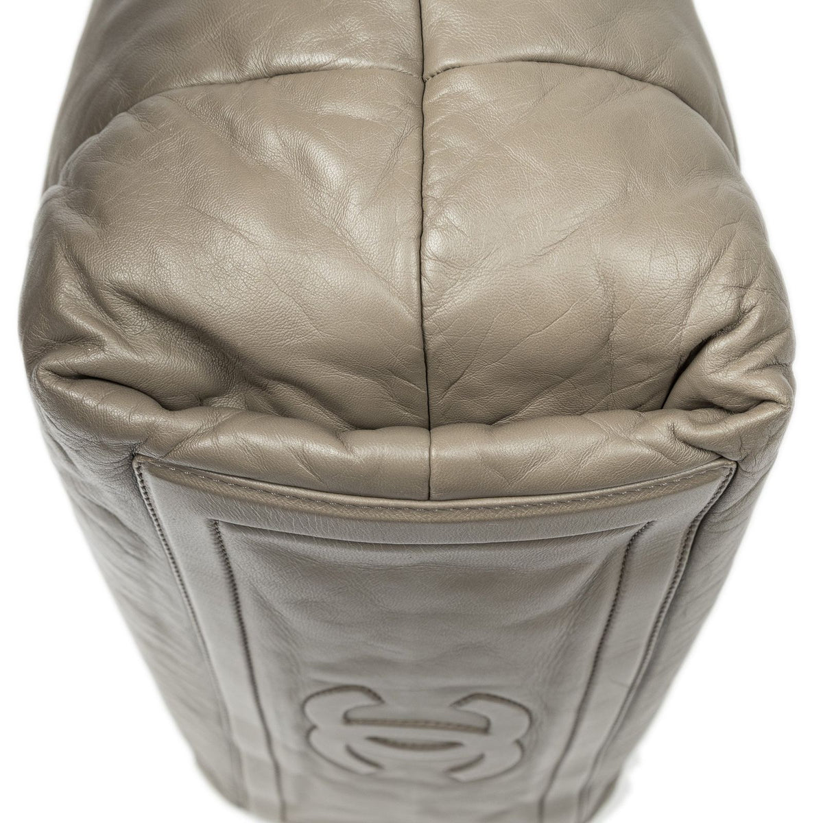 Chanel Medium Coco Cocoon Reversible Tote Gray Quilted Lambskin Leather — view 7