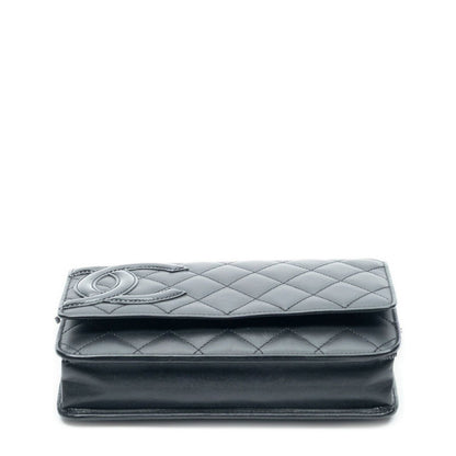 Chanel Cambon Line Chain Wallet Black Quilted Lambskin Leather Shoulder Bag — view 6