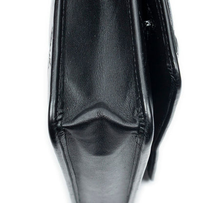 Chanel Cambon Line Chain Wallet Black Quilted Lambskin Leather Shoulder Bag — view 8
