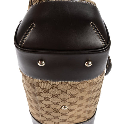 Gucci Mayfair Tote Beige Dark Brown GG Canvas — view 7