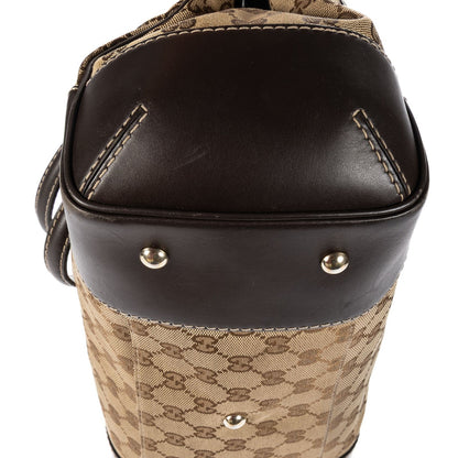 Gucci Mayfair Tote Beige Dark Brown GG Canvas — view 8