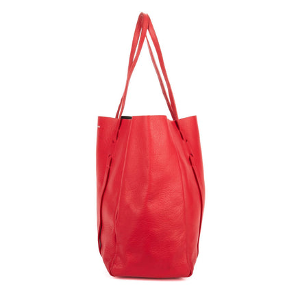 Balenciaga GG Tote Red Grain Calfskin Leather — view 3