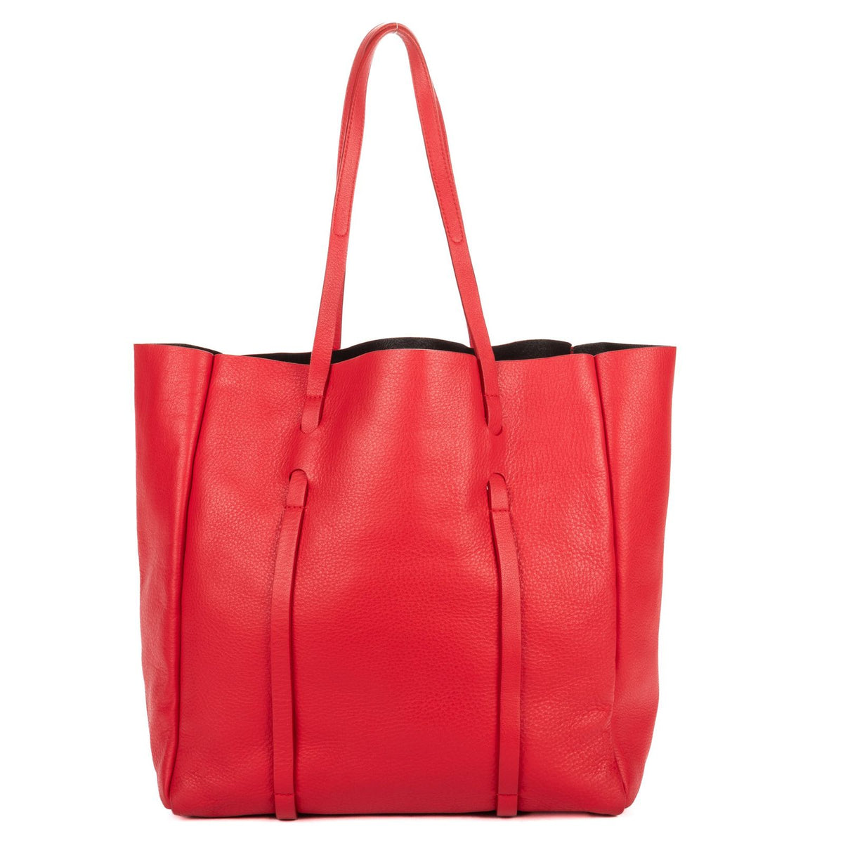 Balenciaga GG Tote Red Grain Calfskin Leather — view 5