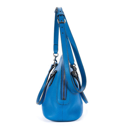Gucci Dome Shape Crossbody Shoulder Bag Blue Grain Calfskin Leather — view 3