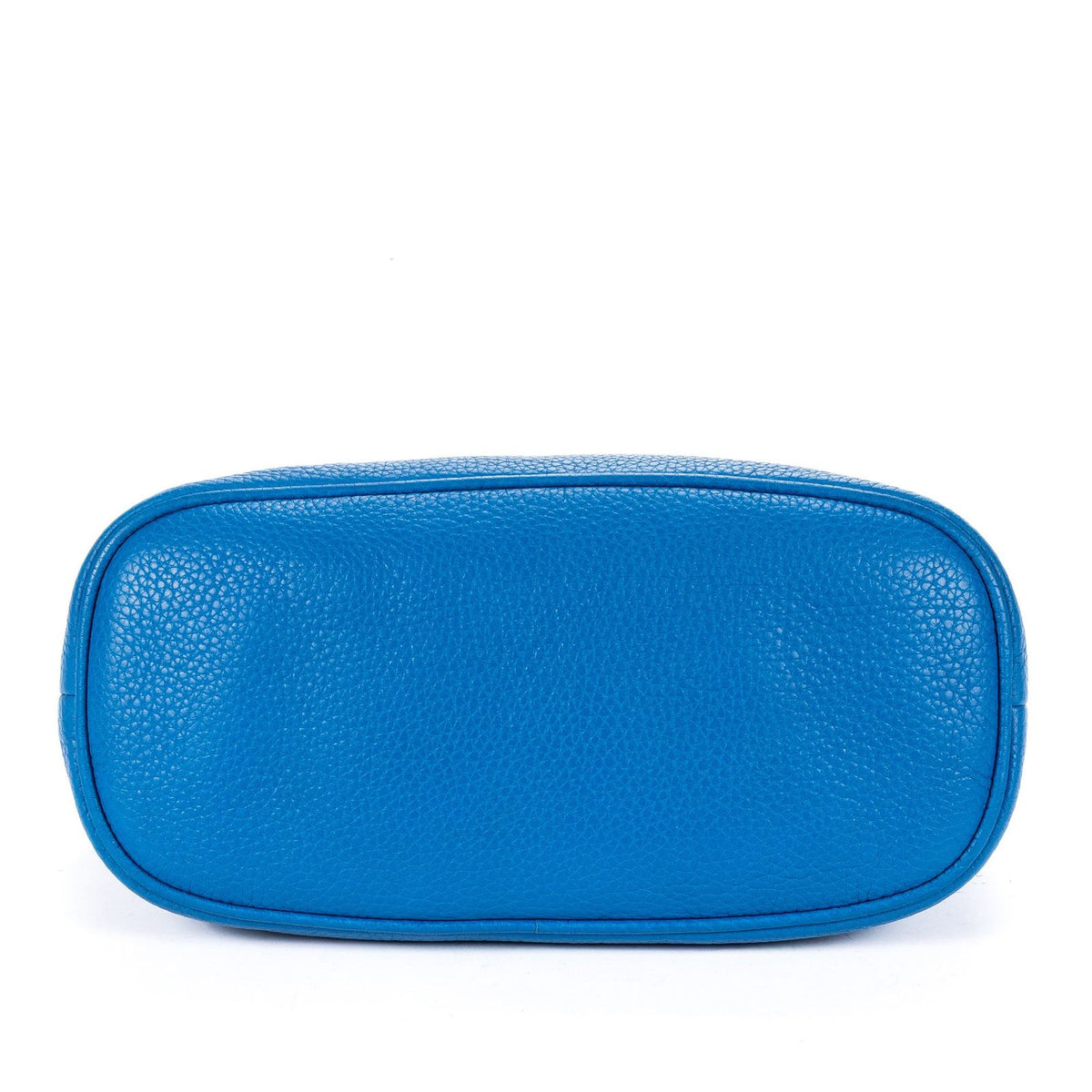 Gucci Dome Shape Crossbody Shoulder Bag Blue Grain Calfskin Leather — view 6
