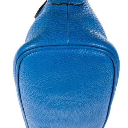 Gucci Dome Shape Crossbody Shoulder Bag Blue Grain Calfskin Leather — view 8