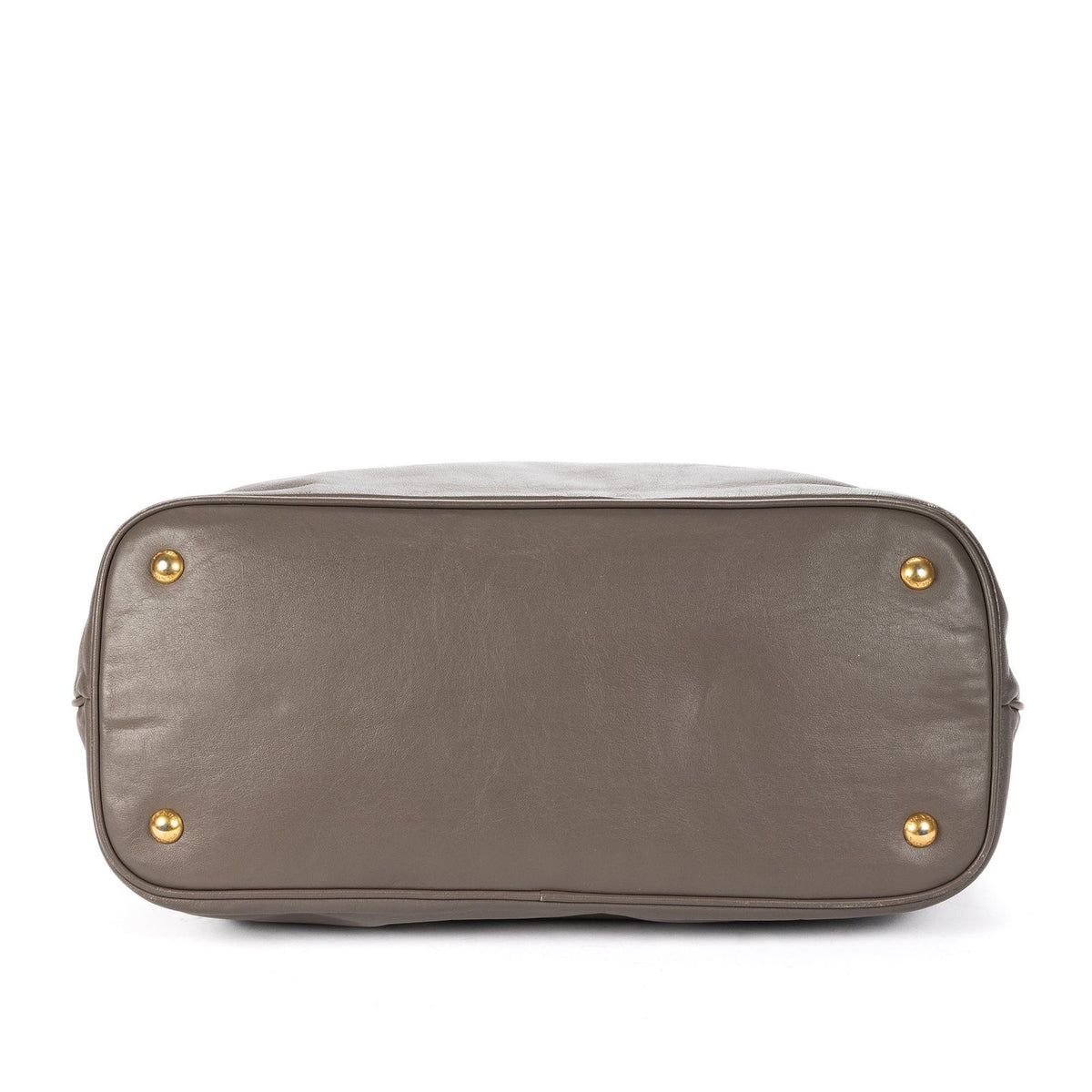 Prada Soft Tote Gray Smooth Leather — view 6