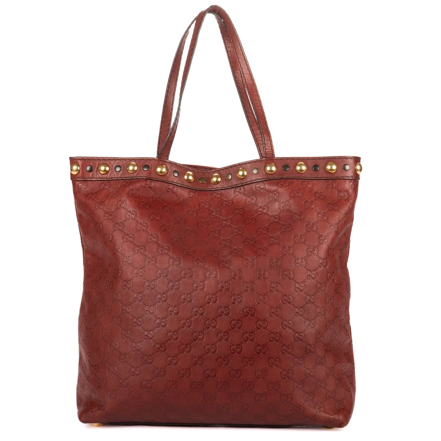Gucci Babushka Tote Burgundy Monogram Calfskin — view 5