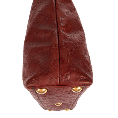 Gucci Babushka Tote Burgundy Monogram Calfskin — view 8