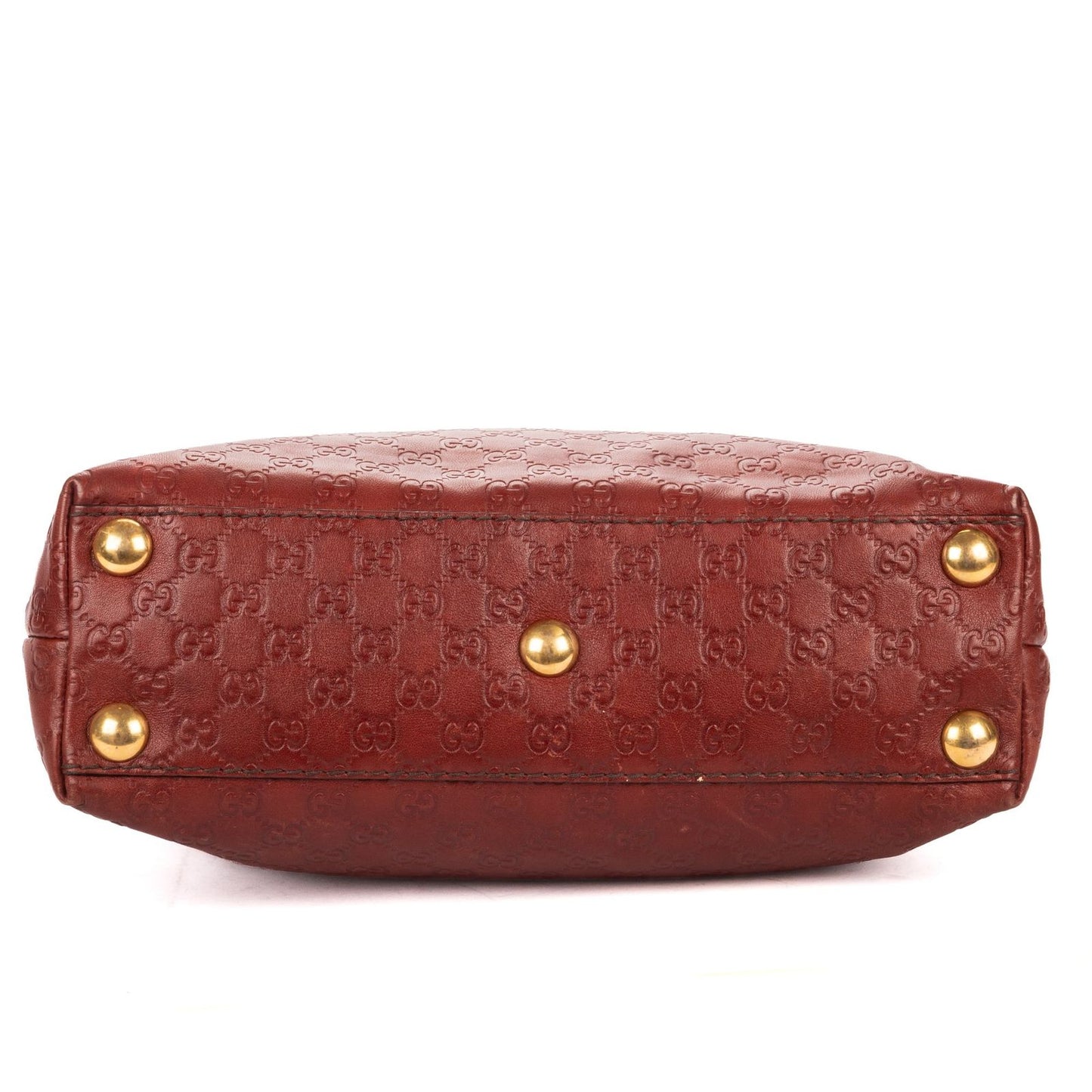 Gucci Babushka Tote Burgundy Monogram Calfskin — view 6
